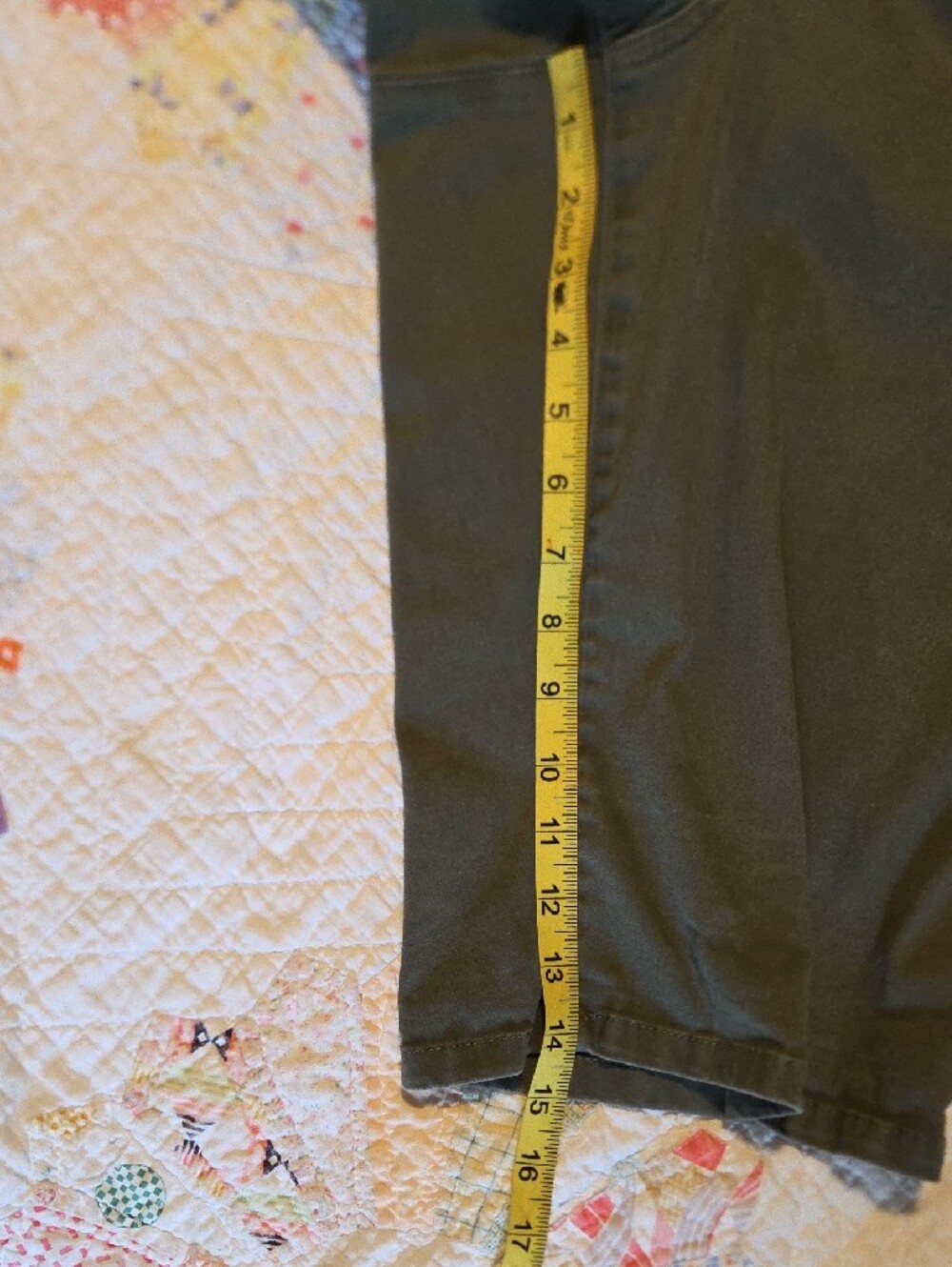 Democracy Dark Olive Green Bermuda Shorts - Picture 5 of 7